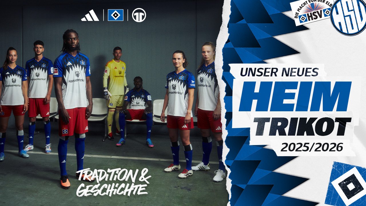 Tradition & Geschichte: Das Heimtrikot des HSV für die Saison 2025/26 ...
